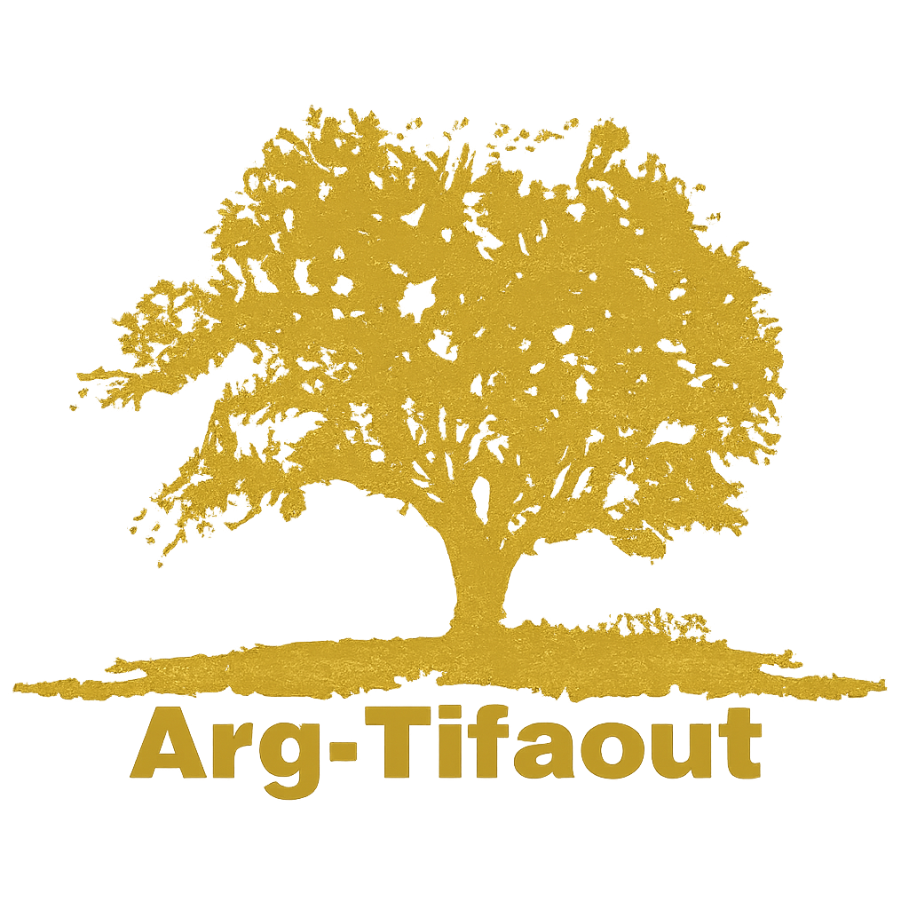 Logo de la Coopérative Arg-Tifaout, productrice d'huile d'argan, d'Amlou et de cosmétiques naturels du Maroc.