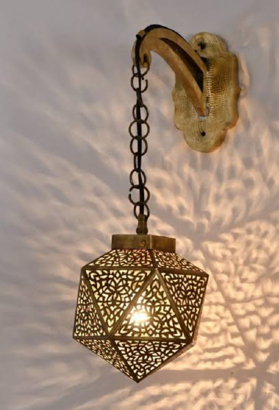 Suspension Marocaine Artisanale en Cuivre