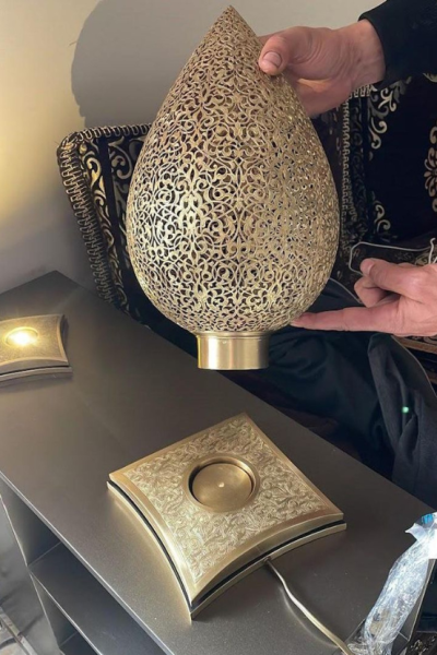 Lampe Marocaine Artisanale en Cuivre – Éclairage Oriental de Fès